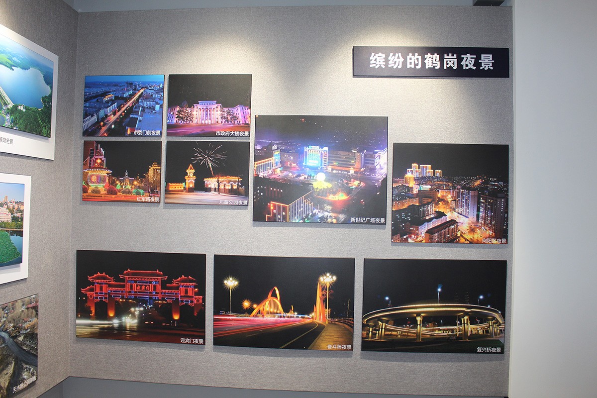 缤纷的鹤岗夜景